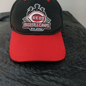 Reds Baseball Camps Black and Red Cap